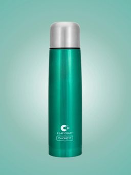 CLAY CRAFT - Vacbott Vacuum Terra Double Walled 24 Hours Hot & Cold Water Bottle (500ml) Green