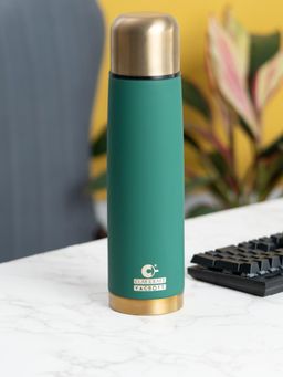 CLAY CRAFT - Vacbott Vacuum Bottle, Terra Double Walled 24 Hours Hot & Cold Water Bottle (1000ml)