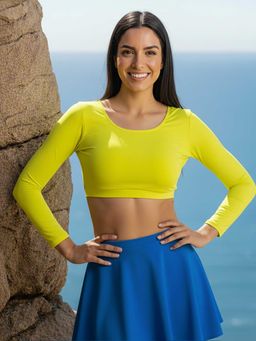 AOBA - Round Neck Top & Swim Skirt Multi-Color (Pack of 2)
