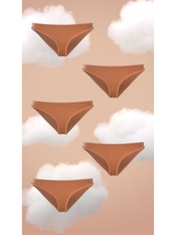 NeceSera - Full Coverage Bikini Warm Ember Supima Modal Nessies (Pack of 5)