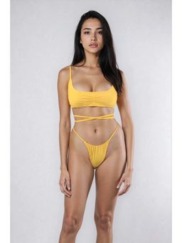 Trove Label - Noir Laced Edge Bikini Bra & Panty Yellow (Pack of 2)