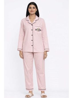 Shopbloom - You Are Enough Print Long Sleeve Womens Nightsuit