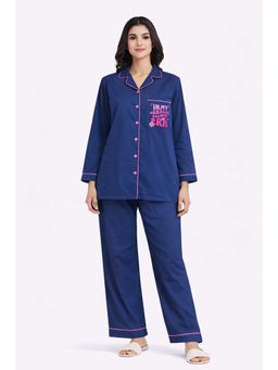 Shopbloom - Small Business Era Print Long Sleeve Womens Nightsuit