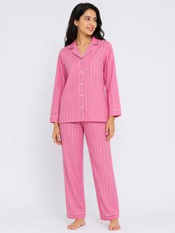 Shopbloom - Soft Blush Dream Wear Print Long Sleeve Womens Nightsuit