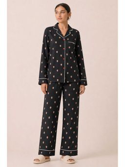 Shopbloom - Movie Night Lounge Set Print Long Sleeve Womens Nightsuit