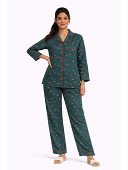 Shopbloom - Spicy Dream Print Long Sleeve Womens Nightsuit