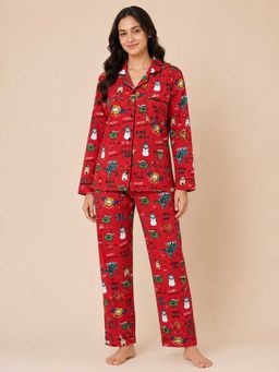 Shopbloom - Jingle Chill Long Sleeve Womens Nightsuit
