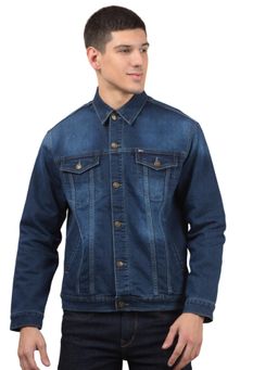 Cantabil - Men Carbon Solid Full Sleeves Casual Jacket