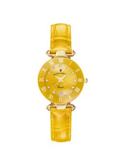 Jacques Du Manior - Coupole Fashion Swiss Made Analogue Yellow Round Dial Womens Watch- Rc.96