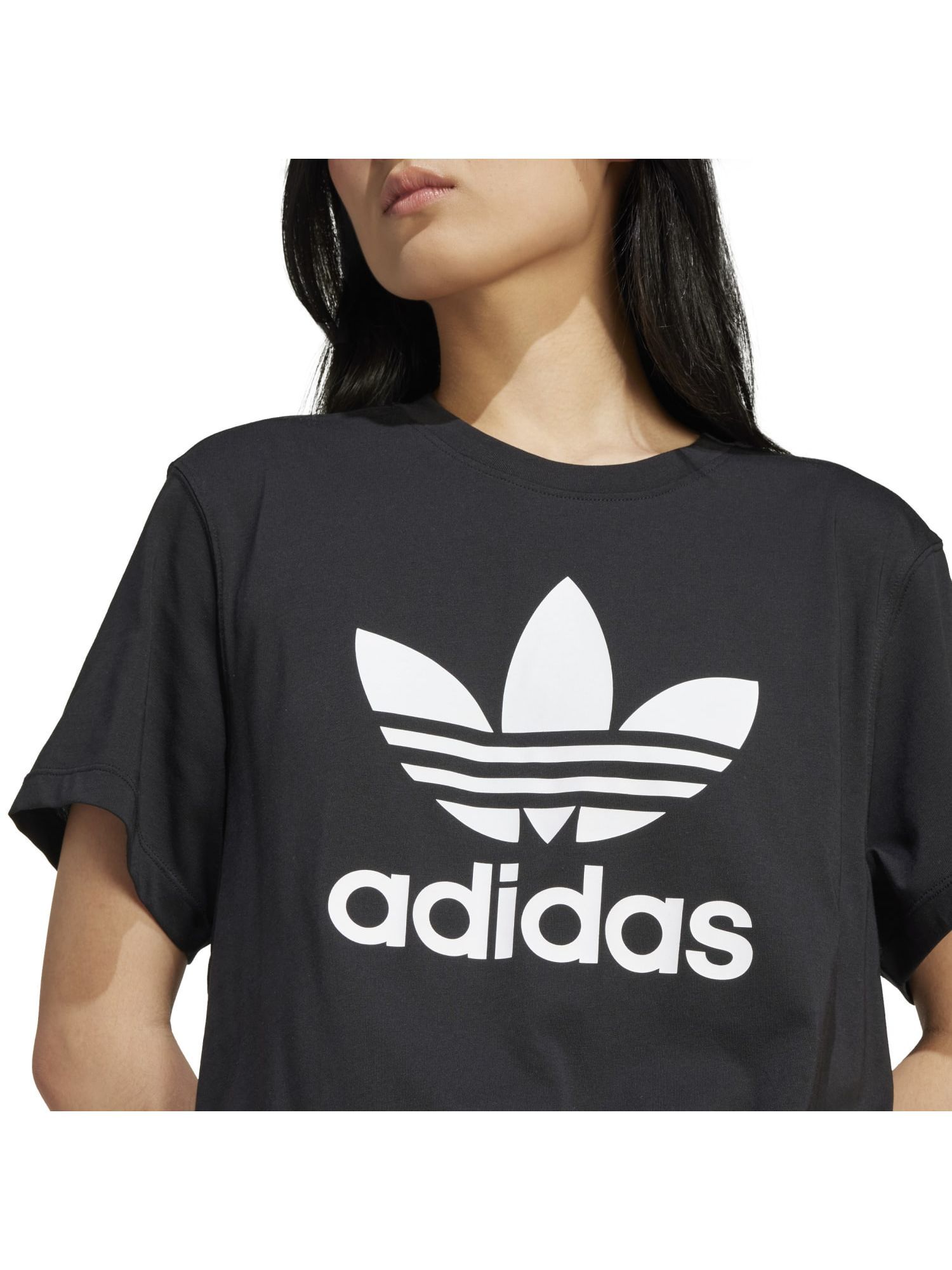 Buy adidas Originals TRFL TEE BOXY Women Black T-Shirt Online