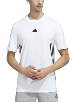 adidas - M FI 3S REG T Men White T-Shirt