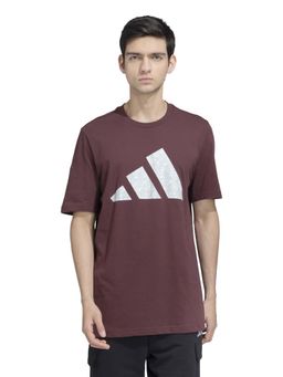 adidas - ADI SPW PNT T Men Burgundy T-Shirt