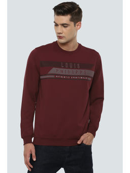 Louis Philippe - Maroon Sweatshirt