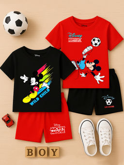 Kuchipoo - Boys Regular Fit Cotton T-Shirts And Shorts (Pack of 4)