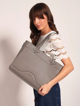 THE GUSTO - Grey Ardor Grained Tote Bag (M)