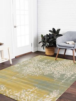 OBSESSIONS - Blue Abstract Polypropylene Carpet