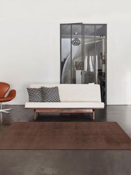 OBSESSIONS - Brown Solid Polyester Carpet