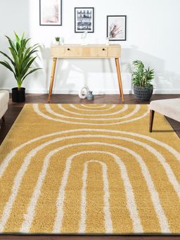 OBSESSIONS - Mustard Modern Polypropylene Carpet