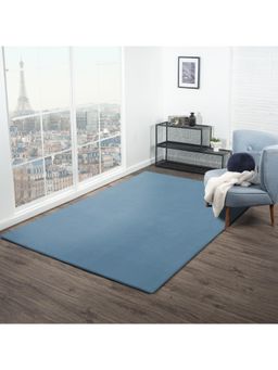 OBSESSIONS - Blue Solid Polyester Carpet