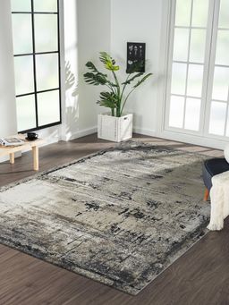 OBSESSIONS - Cream and Beige Abstract Polypropylene Carpet