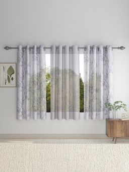 HOSTA HOMES - Grey 5 Feet Window Curtains