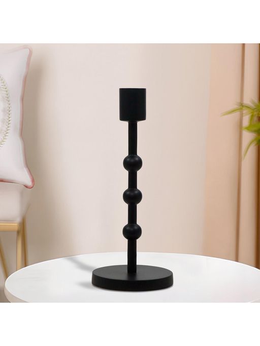 Metalsmith Black Aluminium Candle Holder