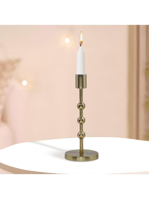 Metalsmith Gold Aluminium Candle Holder