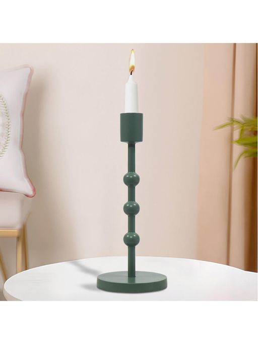 Metalsmith Green Aluminium Candle Holder