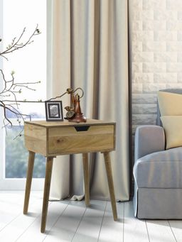 Metalsmith - Beige Wooden Solid Table