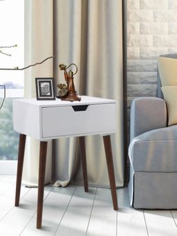 Metalsmith - White Wooden Solid Table