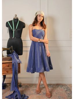 Ruhm - Blue Kantha Bloom Dress