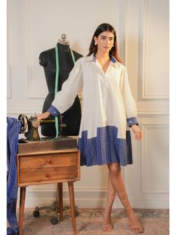 Ruhm - White Patch Poplin Dress