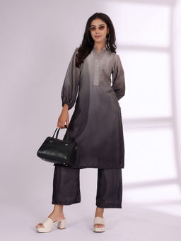 Varanga - Women Ombre Balloon Sleeve Kurta with Trouser (Set of 2)