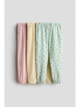 H&M - Girls Green 3-Pack Joggers