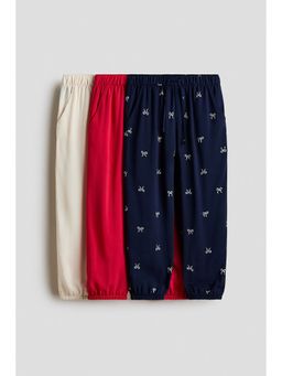 H&M - Girls Blue 3-Pack Joggers