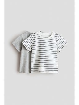 H&M - Unisex White 2-Pack Cotton T-Shirts