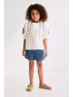 H&M - Girls Blue Denim Shorts