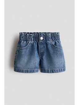 H&M - Girls Blue Loose Fit Denim Shorts