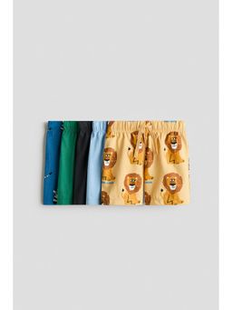 H&M - Boys Yellow 5-Pack Pull-On Shorts