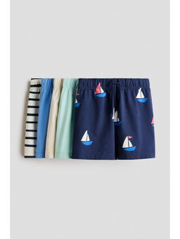 H&M - Boys Turquoise 5-Pack Pull-On Shorts