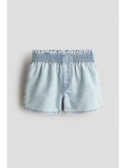 H&M - Girls Blue Loose Fit Denim Shorts