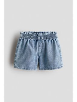 H&M - Girls Blue Loose Fit Denim Shorts