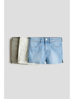 H&M - Girls Blue 3-Pack Denim Shorts