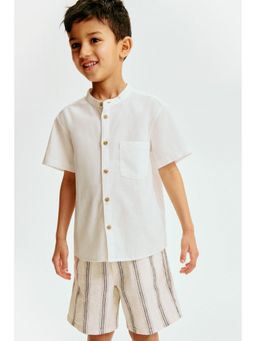 H&M - Boys White Grandad Shirt