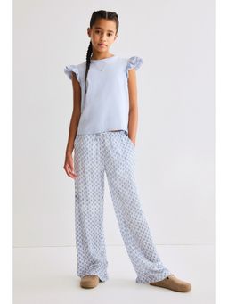 H&M - Girls White Pull-On Trousers