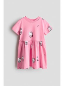 H&M - Girls Multi-Color Printed Jersey Dress
