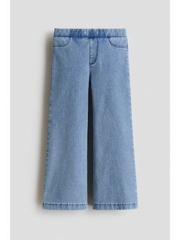 H&M - Girls Blue Wide Denim-Look Trousers