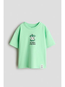 H&M - Boys Green Printed T-Shirt