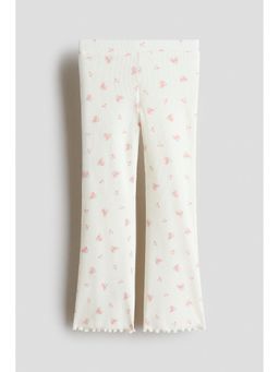 H&M - Girls White Flared Leggings
