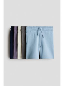 H&M - Boys Blue 5-Pack Knee-Length Sweatshorts